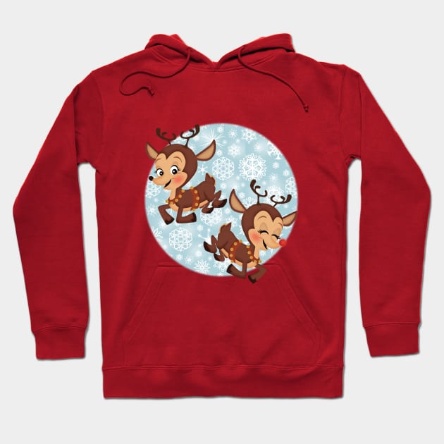 reindeer playing Hoodie by richhwalsh